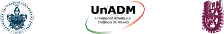 Logotipos de la UAP UNADM e IPN